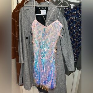 Forever 21 Iridescent Sequin Dres Taylor Swift Lover Inspired Size Large